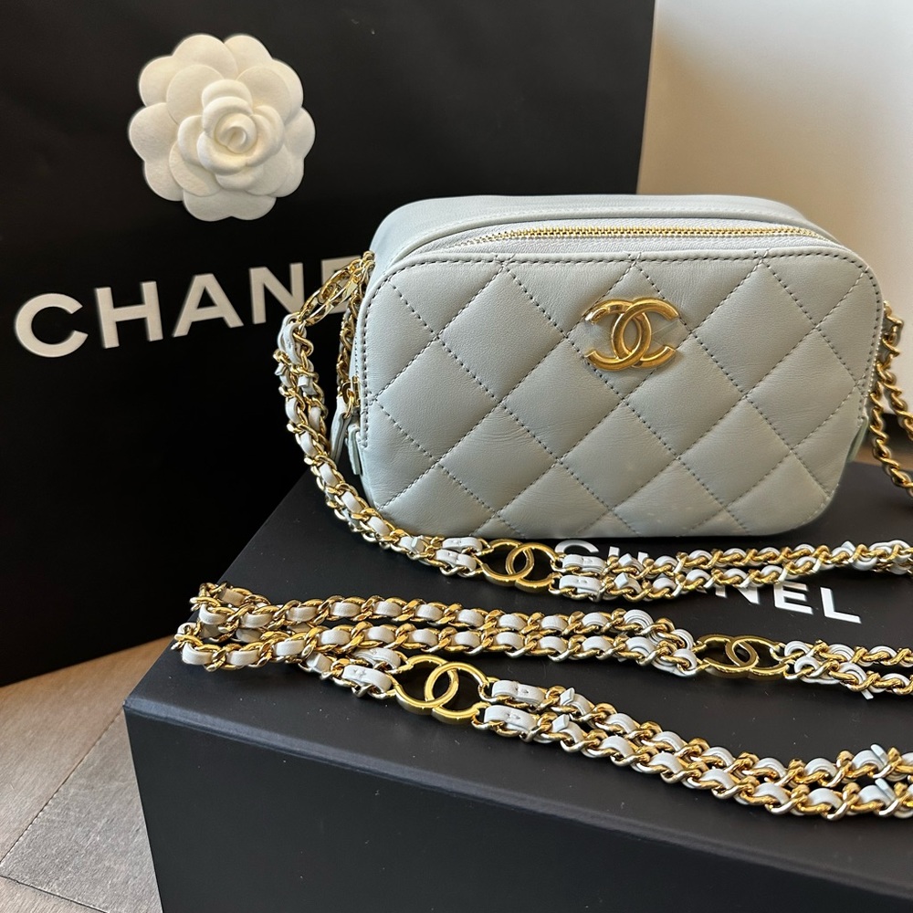 FULL SET - CHANEL Mini Camera Case Shoulder Bag (23C)
